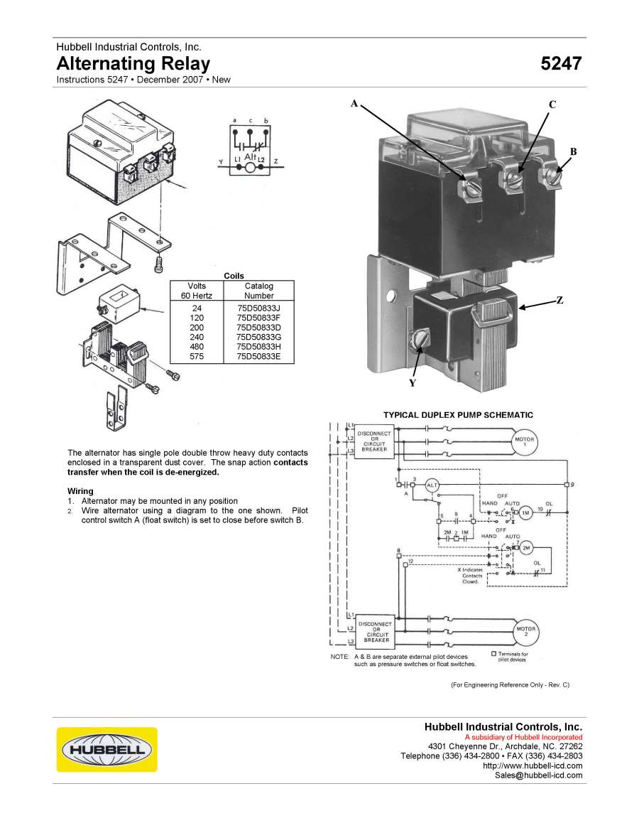 Alternating Relay Circuit Diagram